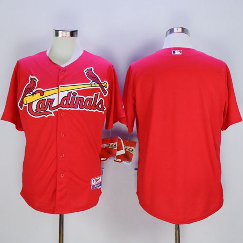 Cardinals Blank Red Cool Base Stitched MLB Jersey - Click Image to Close